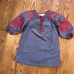 Zara girls chambray dress